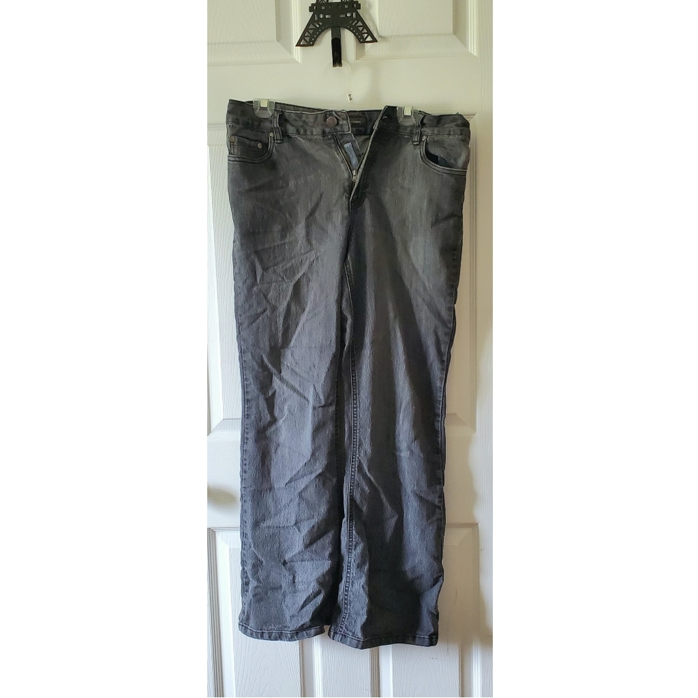 Denver Hayes Grey Wash Jeans Women’s Classic Rise Straight Leg Denim 12x32 Pants